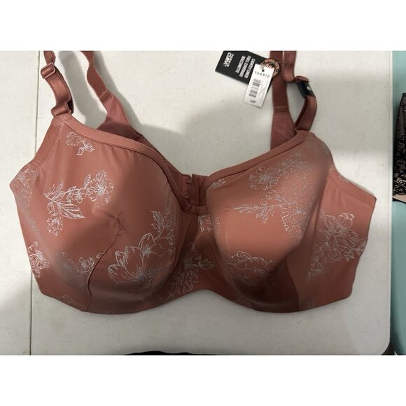 Torrid Floral Glitter Lightly Lined Full Coverage Balconette Bra Size 40F - Picture 1 of 9